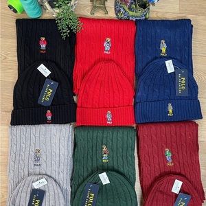 Ralph Lauren hat and scarf sets .. 6 different colors